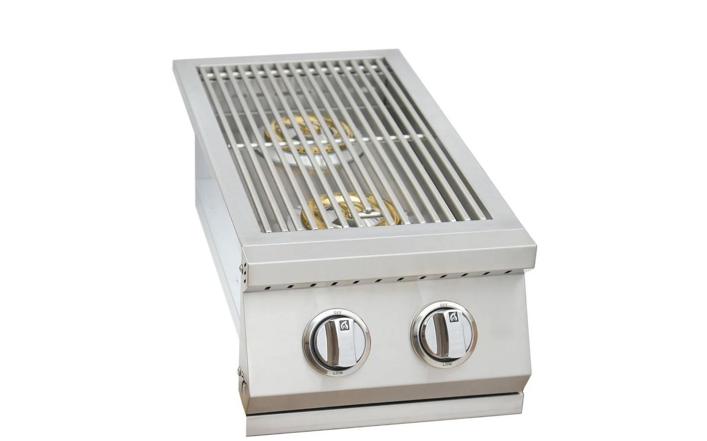 Built In Double Side Burner Stainless Steel with removable cover