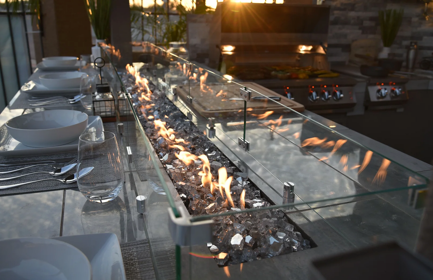 Outdoor Kitchen Bermuda BBQ Island with TV