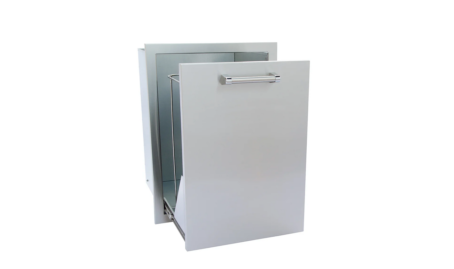 Outdoor Kitchen Stainless Steel Trash/Propane Pull-Out