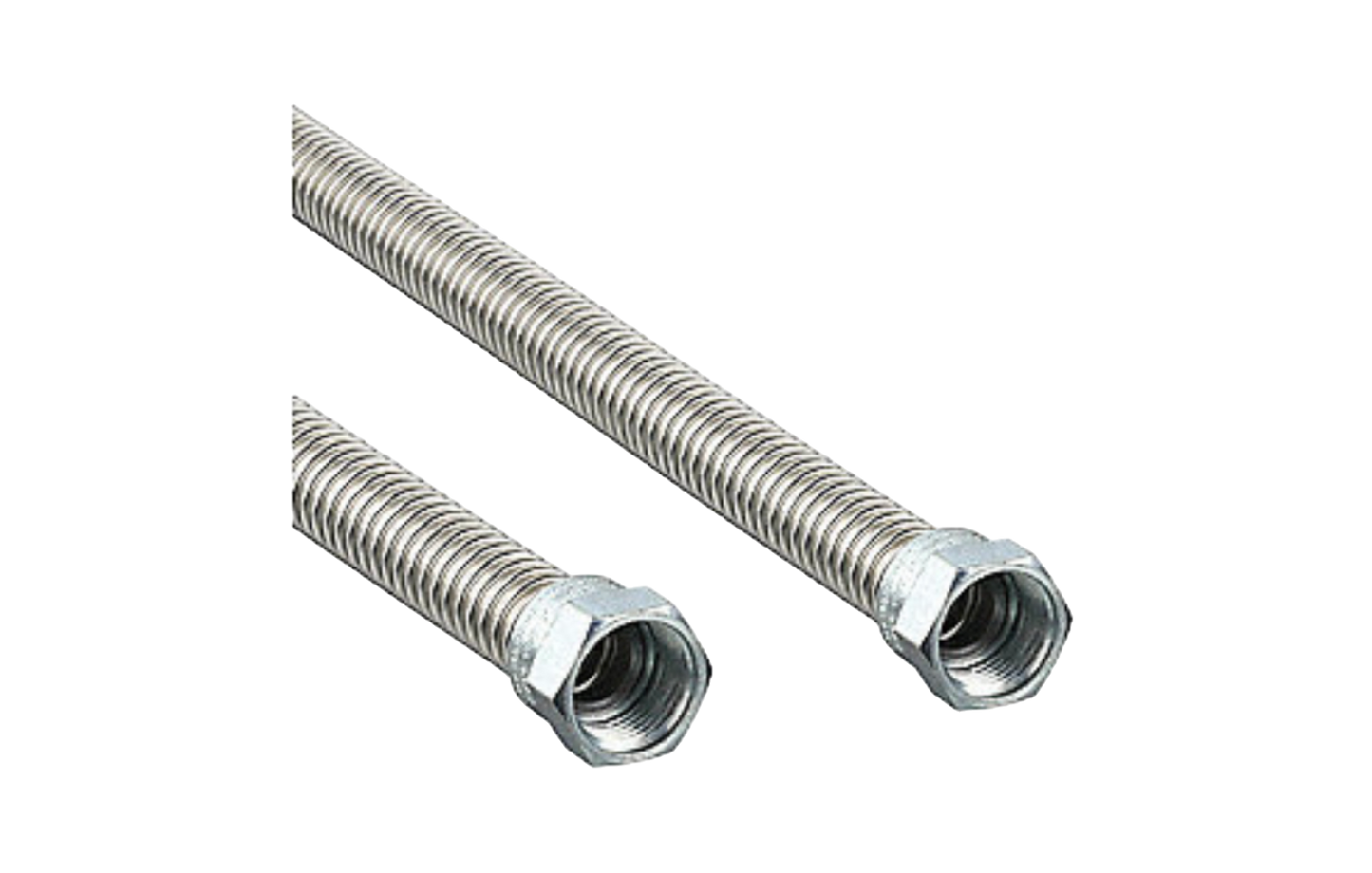 22 Inch Long Stainless Steel Flex Lines for Grill Hook Up 3/8"x 22 Long Gas Line