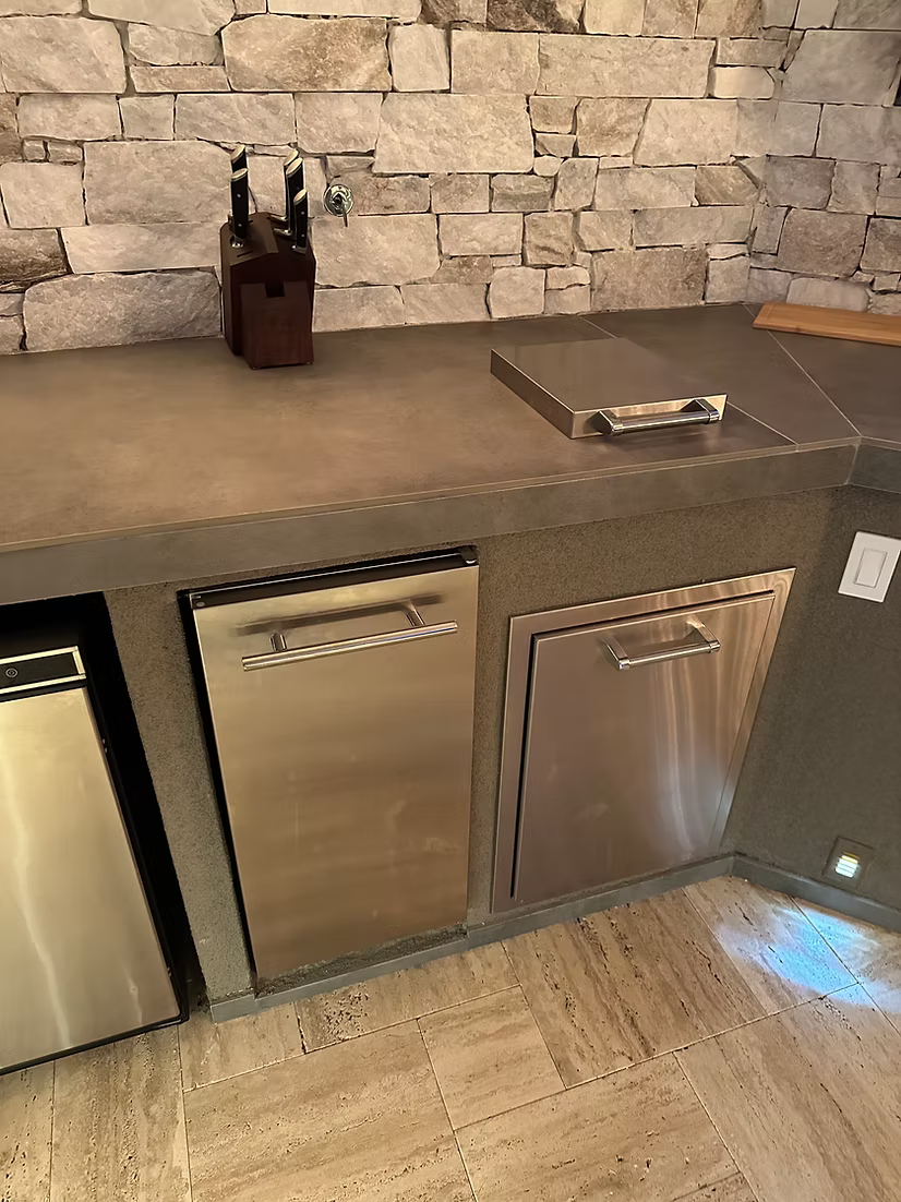 Luxury Outdoor Kitchen BBQ Grill Island