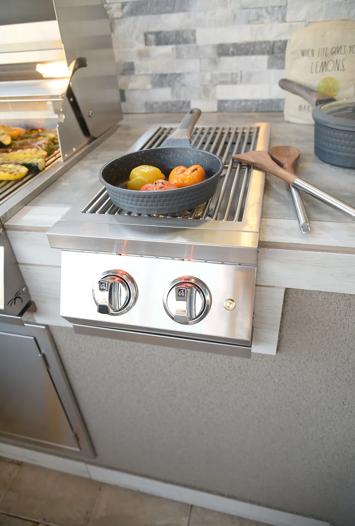 Professional Double Side Burner with removable cover