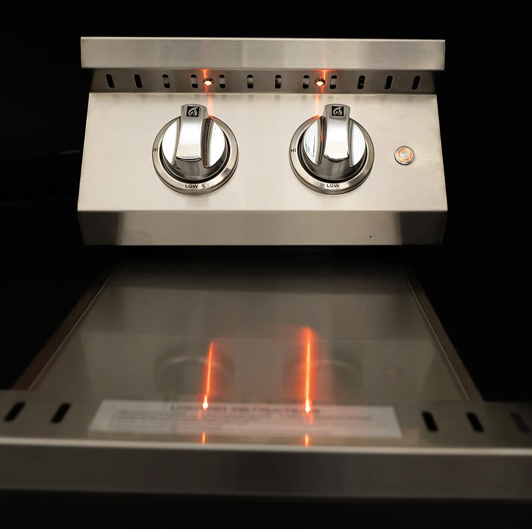 Professional Double Side Burner with removable cover