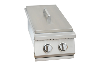Built In Double Side Burner Stainless Steel with removable cover