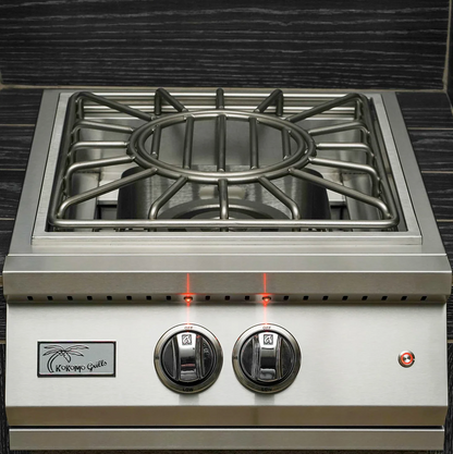 Professional Built-in Power Burner with Led Lights and Removable Grate for Wok