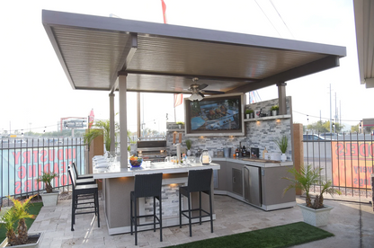 Outdoor Kitchen Bermuda BBQ Island with TV