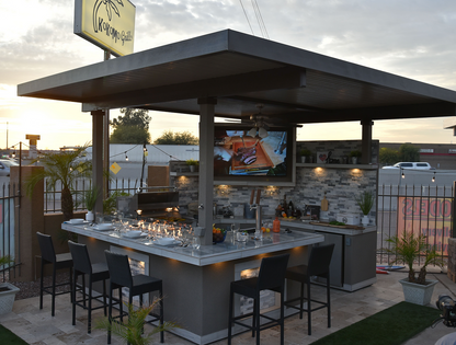 Outdoor Kitchen Bermuda BBQ Island with TV