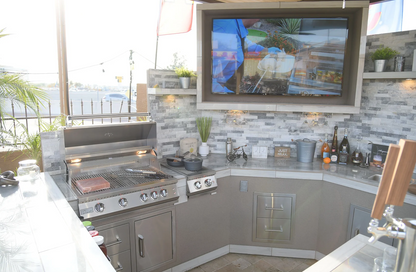 Outdoor Kitchen Stainless Steel Double Drawer