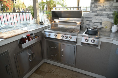 Outdoor Kitchen Stainless Steel Two Drawer - One Door Combo