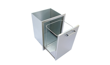 Outdoor Kitchen Stainless Steel Trash/Propane Pull-Out