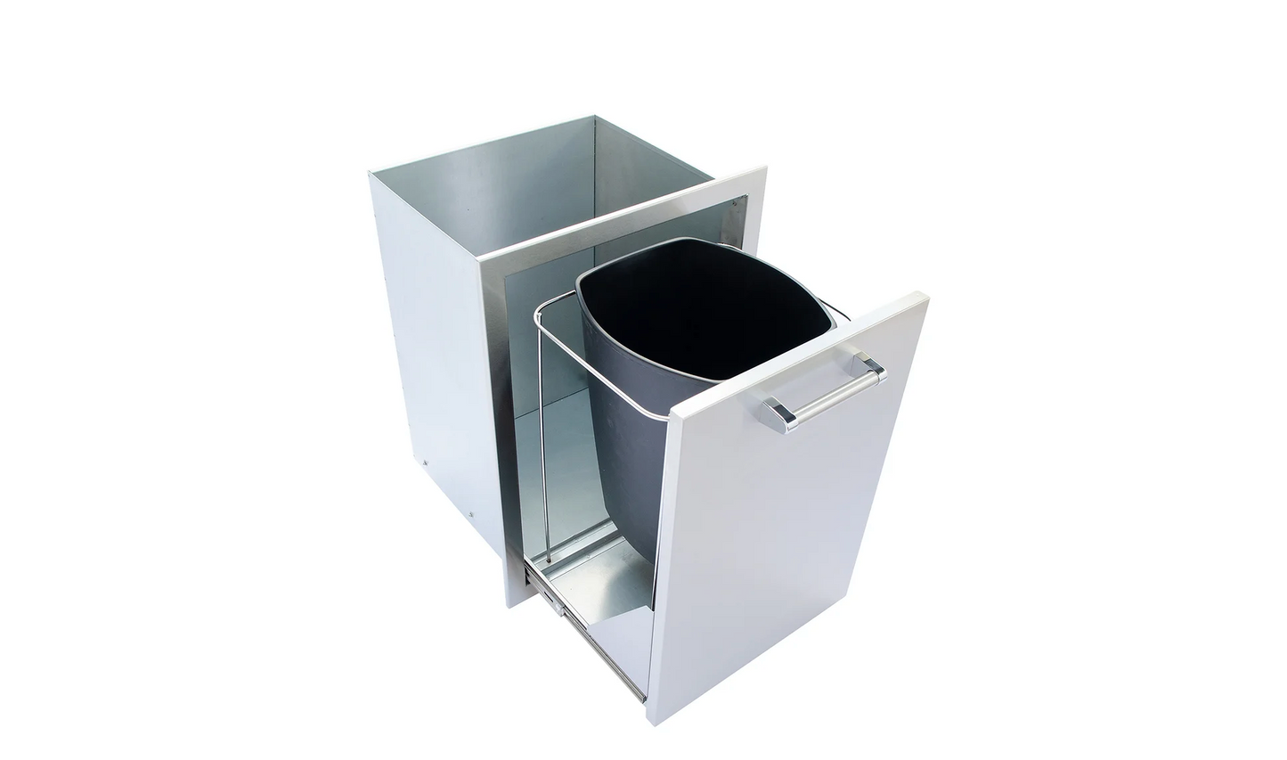 Outdoor Kitchen Stainless Steel Trash/Propane Pull-Out