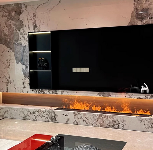 Monochromatic 3D Water Vapor Fireplace for Home Decoration AFW110