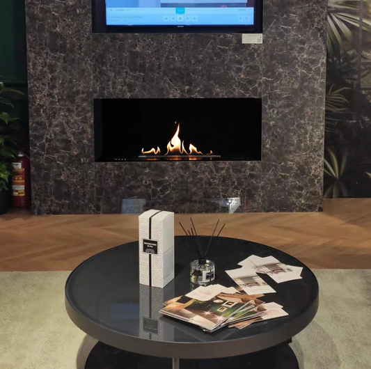 Flame Controlled Ethanol Fireplace AF80 With Remote