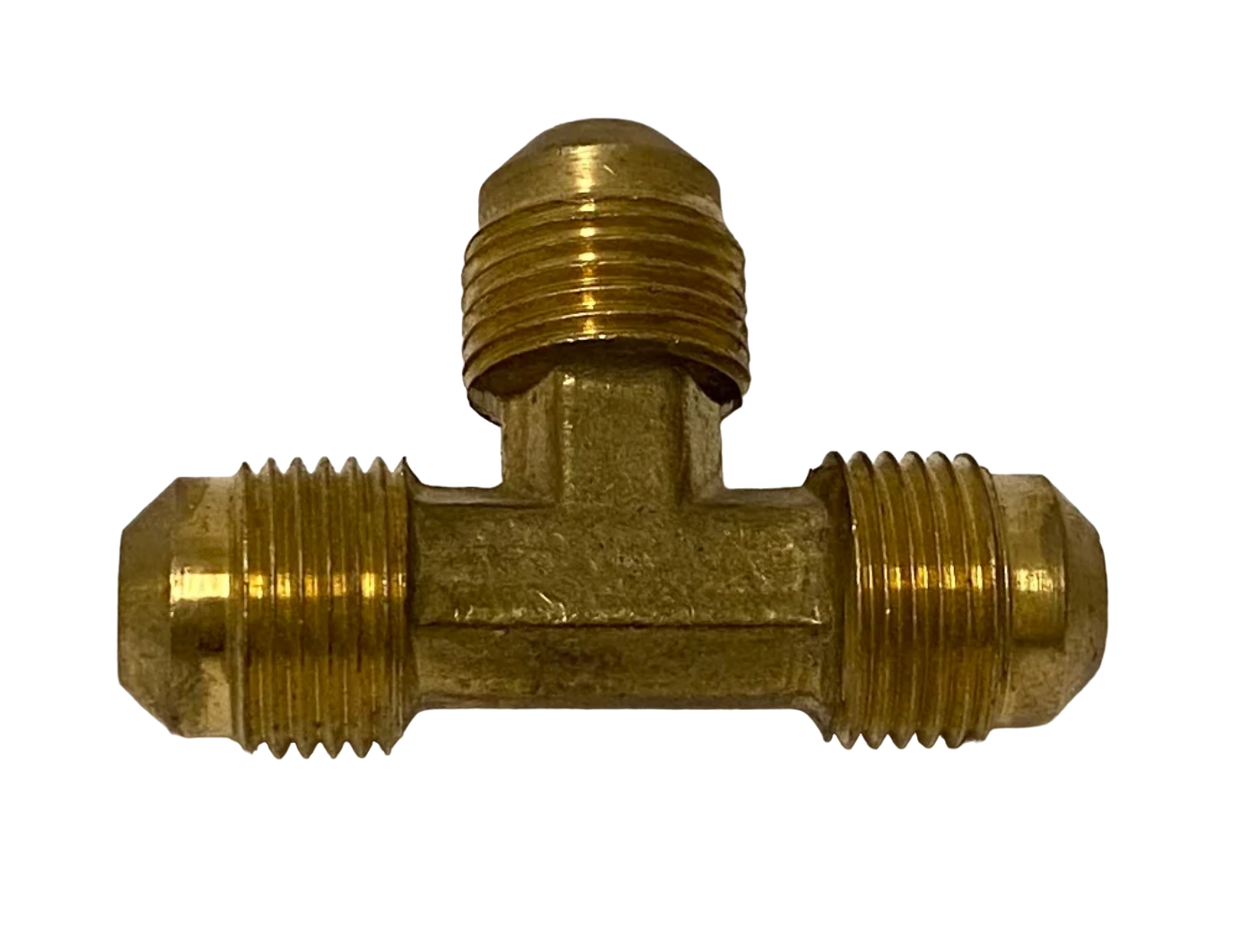 3/8 Inch Flare Fitting Tee 3 Way Hook up BBQ Grill + Side Burner Hook ups