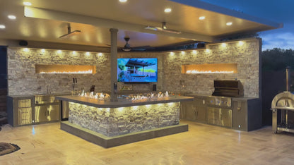 Luxury Outdoor Kitchen BBQ Grill Island