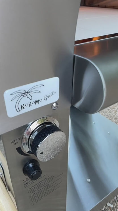 Kokomo 32” Wood Fired Stainless Steel Pizza Oven